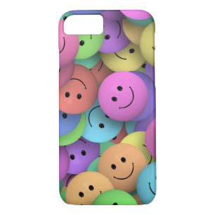Rainbow of Colorful Happy Faces iPhone 8/7 Case