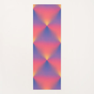 Rainbow of Colors Diamond Shapes Yoga Mat