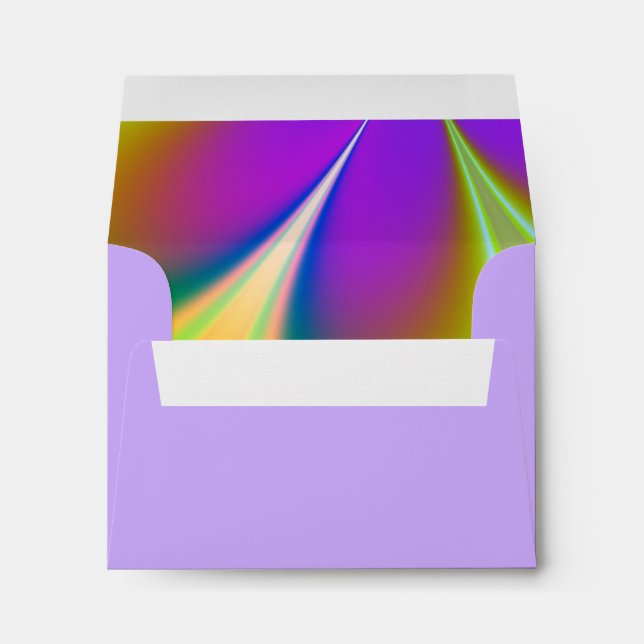Rainbow of Colors Wedding Envelope (Back (Bottom))