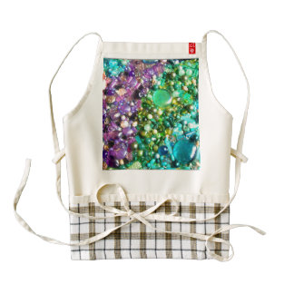 Rainbow of Craft Beads Zazzle HEART Apron