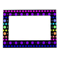 Rainbow of Dots picture frame