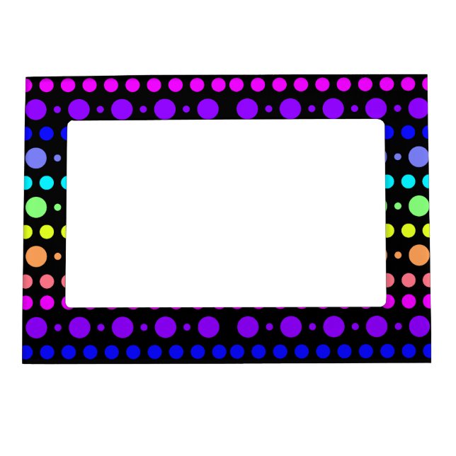 Rainbow of Dots picture frame (Front)