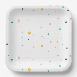 Rainbow of Fun Birthday Party Theme Paper Plates