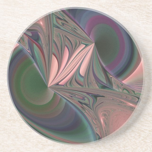 Rainbow of Gravity Sandstone Coaster (Front)