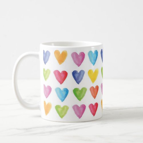 Rainbow of Hearts Mug