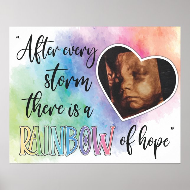 Rainbow of Hope Baby Ultrasound Poster (Front)