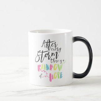Rainbow Of Hope Color Changing Mug, Rainbow Pastel Color Morph Mug