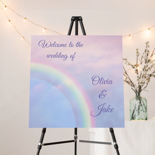 Rainbow of hope - pastel,     foam board (In Situ (Stand))