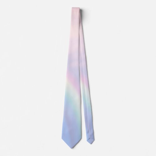 Rainbow of hope _ pastel   neck tie