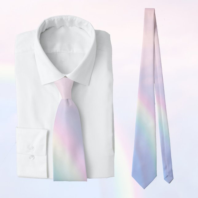 Rainbow of hope - pastel,   neck tie (Creator Uploaded)