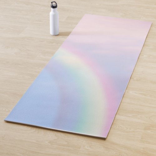 Rainbow of hope _ pastel yoga mat