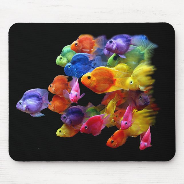 Rainbow of Parrotfish Mouse Pad (Front)