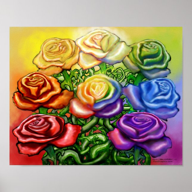 Rainbow of Roses Poster (Front)