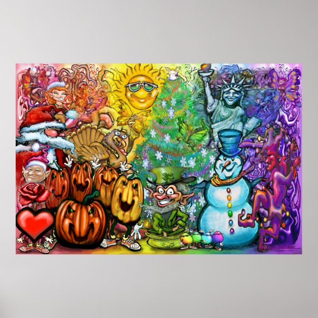 Rainbow of Seasons Poster (Front)