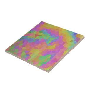 Rainbow Oil Mosaics Ceramic Tile