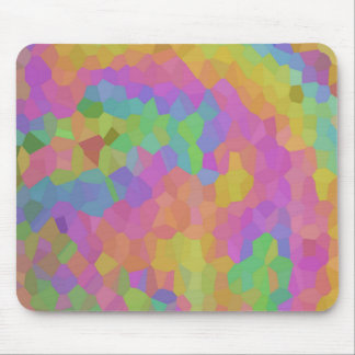 Rainbow Oil Mosaics Mouse Pad
