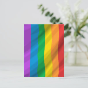 Rainbow Oil Paint LGBT Postcard – Colorful Gay 