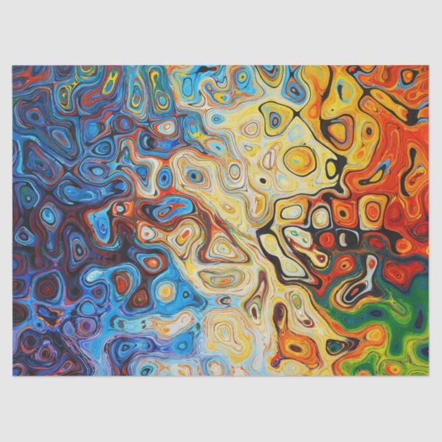 Rainbow oil spill tissue paper (Front)