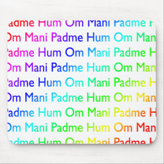 Rainbow Om Mani Padme Hum Mouse Pad