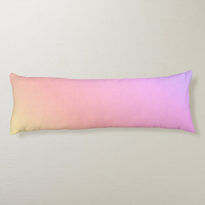 Rainbow Ombre Body Pillow Zazzle Com