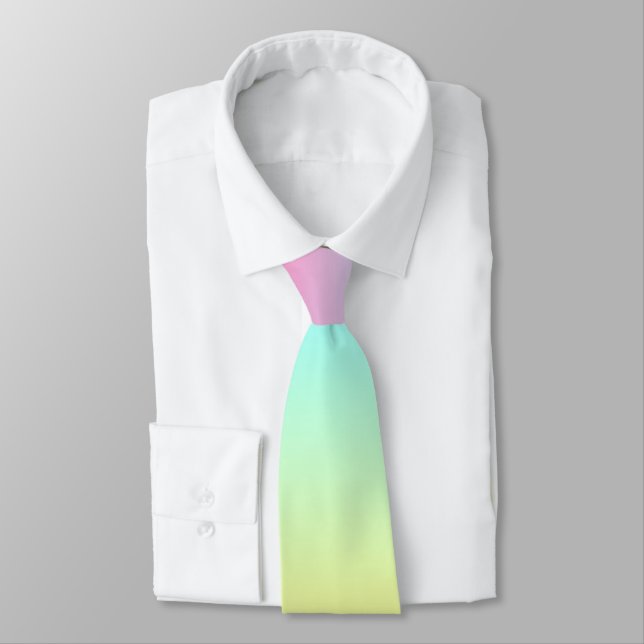 Rainbow Ombre Color Tie for Dad (Tied)
