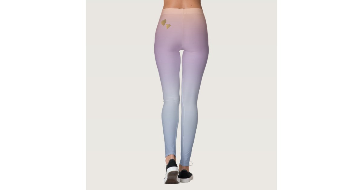 Pastel Glitter Rainbow Unicorn Leggings Yoga Pants