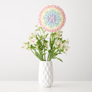 Rainbow Ombre Gradation Mandala Wellness Balloon