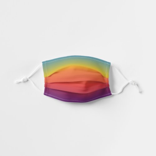 Rainbow ombre kids cloth face mask
