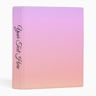 Rainbow Ombre Mini Binder