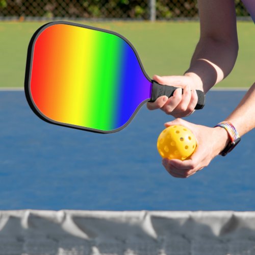 Rainbow Ombre Pickleball Paddle