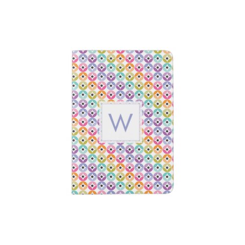 Rainbow Ombre Polka Dot Quilt Pattern Passport Holder