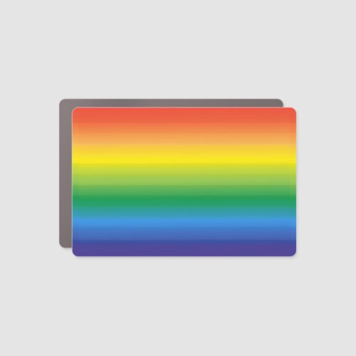 Rainbow Ombre Pride  Car Magnet