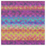 Rainbow Ombre Starbursts | Boho Style Fabric