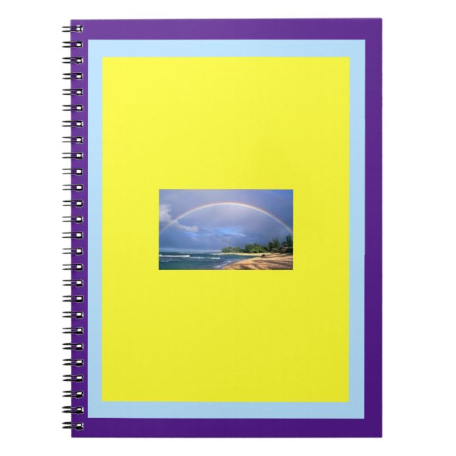 Rainbow on a Spiral Photo Album Notebook (Front)