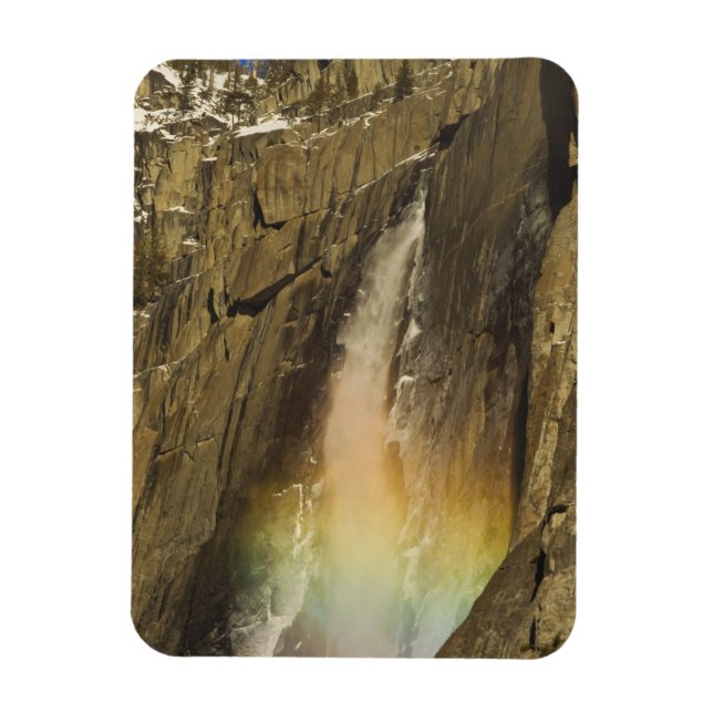 Rainbow on Upper Yosemite Falls in Yosemite Magnet (Vertical)