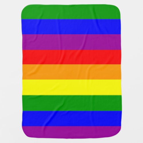 Rainbow or Gay Pride Baby Blanket