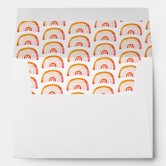 Rainbow orange boho envelope (Back (Bottom))