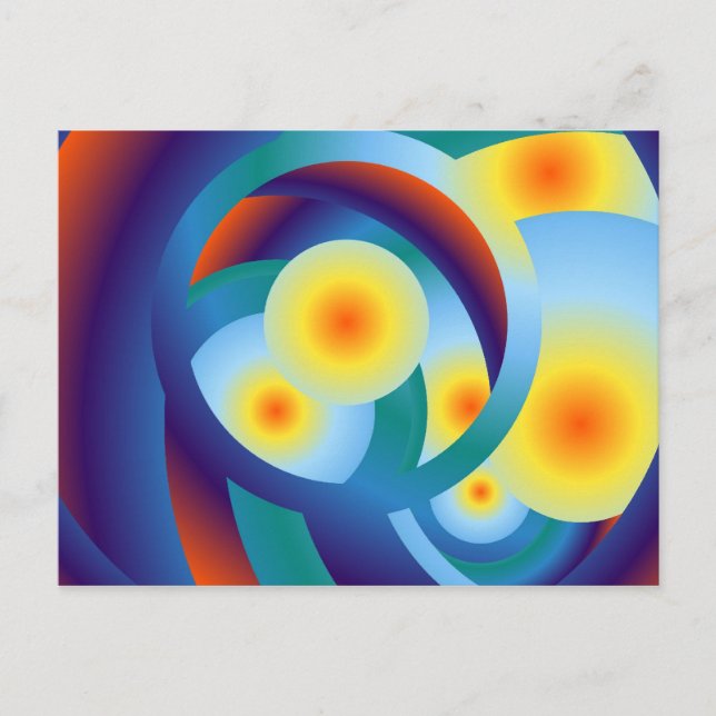 Rainbow Orbs Postcard (Front)
