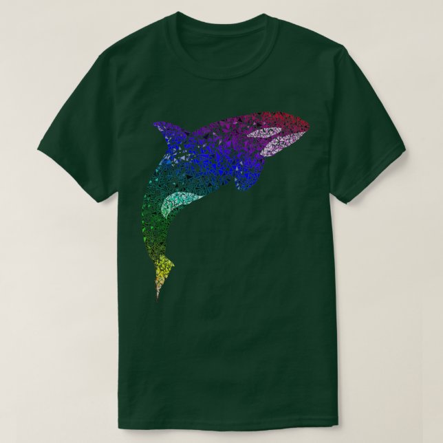 Rainbow Orca 1 T-Shirt (Design Front)