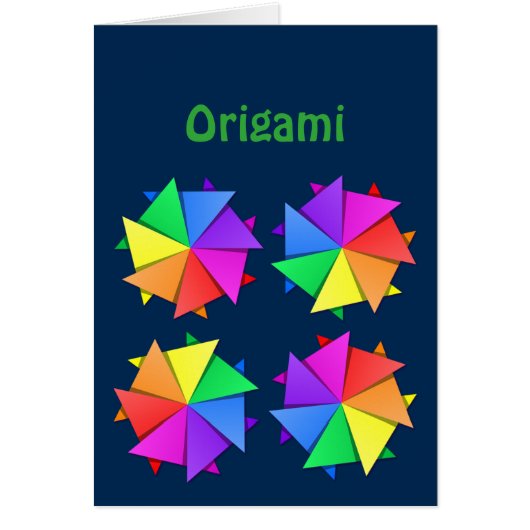 rainbow origami cards (Front)