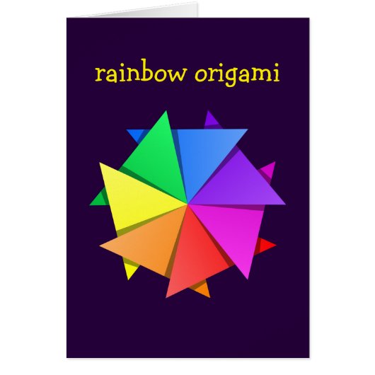 rainbow orogami cards (Front)