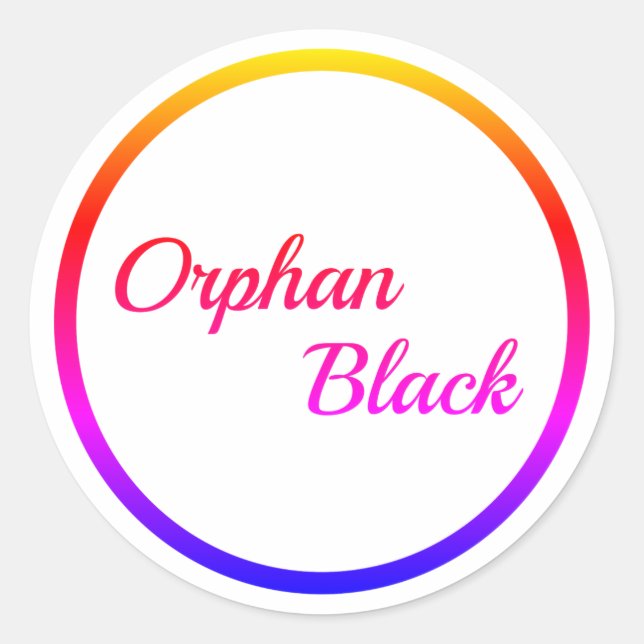 Rainbow Orphan Black Sticker (Front)