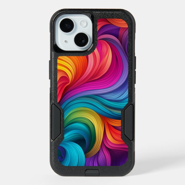Rainbow Otterbox  iPhone 15 Case (Back)
