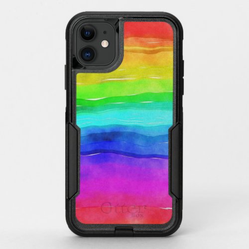 Rainbow  OtterBox commuter iPhone 11 case
