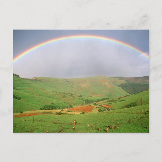 Rainbow Over Hills, Eastern Cape, South Africa Postcard (Front)