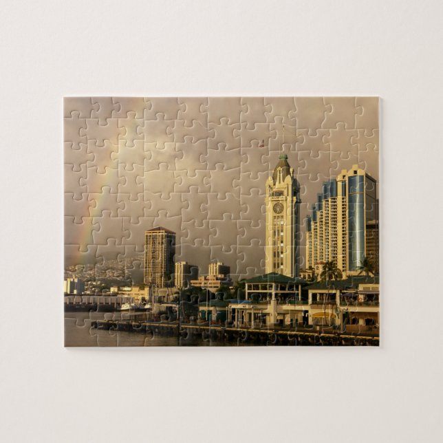 Rainbow over Honolulu, Hawaii, USA 2 Jigsaw Puzzle (Horizontal)