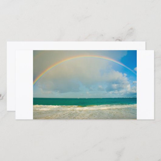 Rainbow over ocean (Front/Back)