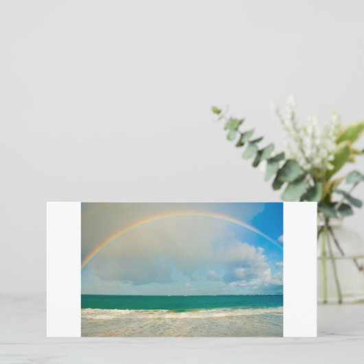 Rainbow over ocean (Standing Front)