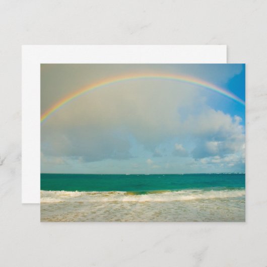 Rainbow over ocean (Front/Back)