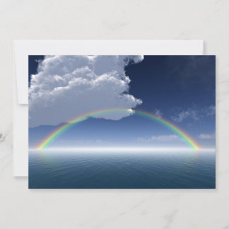 Rainbow Over Sea Invitation